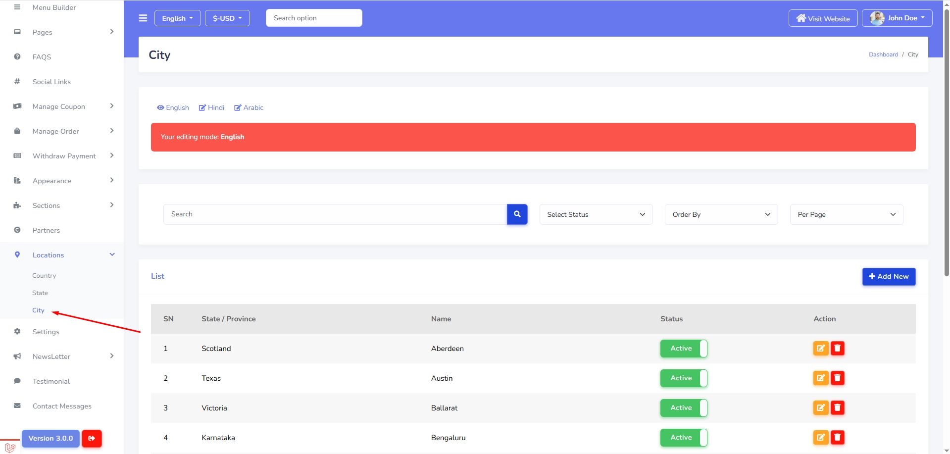 Create Category Form