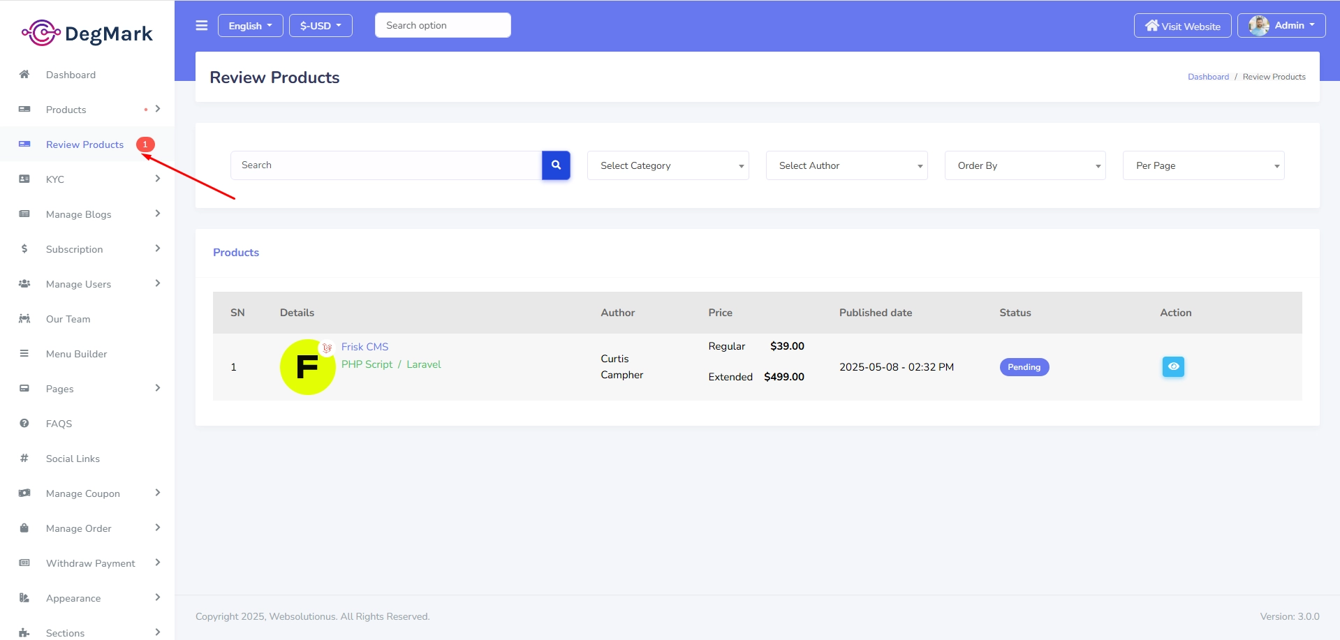 Product List
