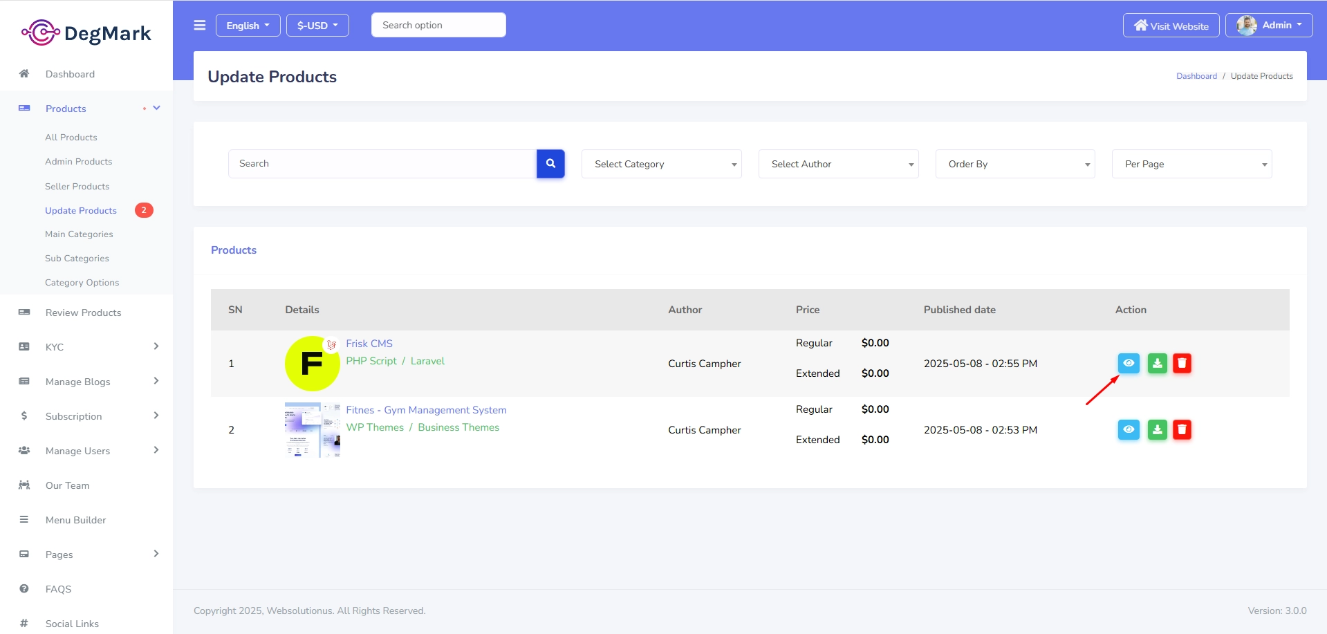 Product List