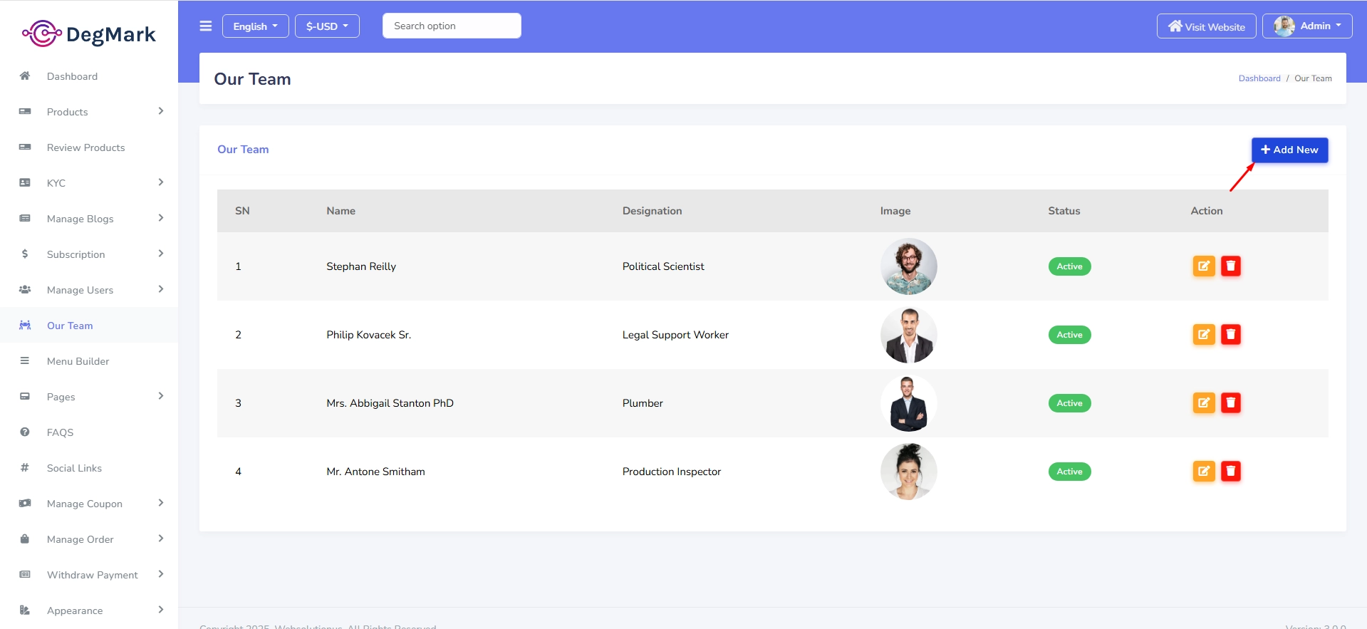 Create Team