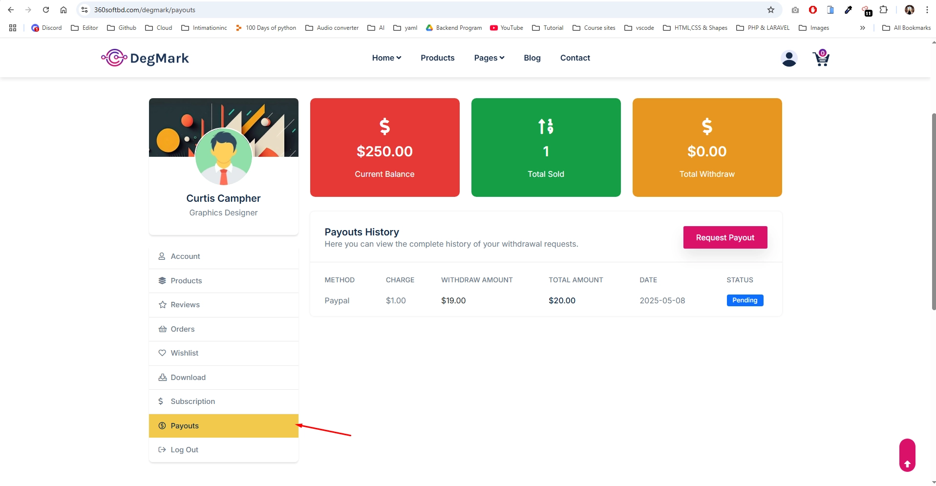 Payout Dashboard